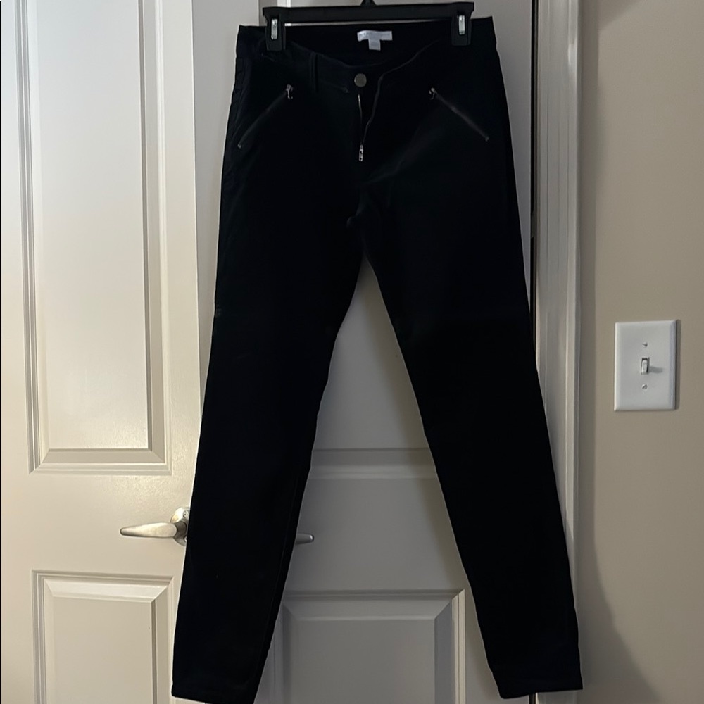 NY&Co Velvet Skinny leg Black Pants